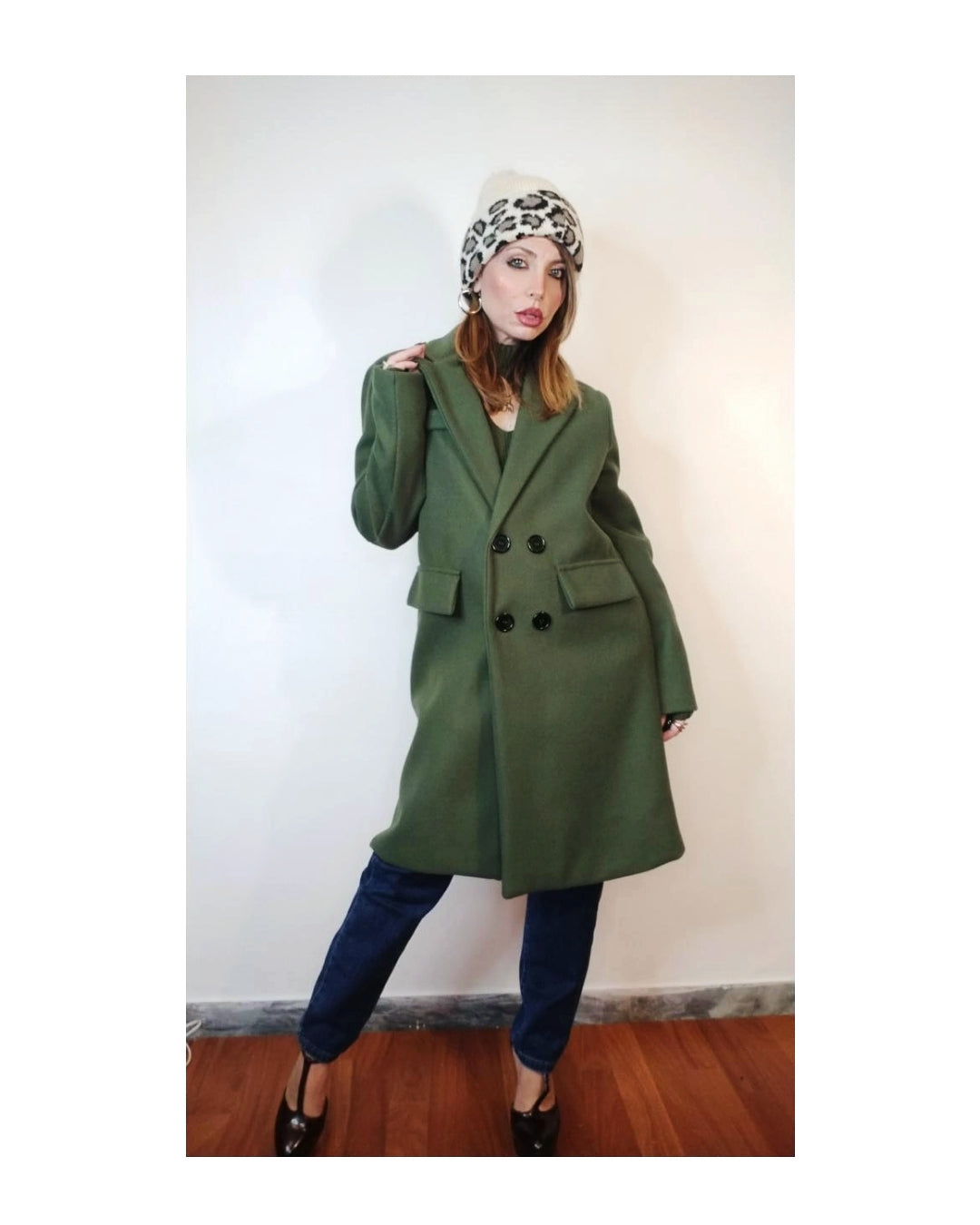 Cappotto 1/2 lunghezza doppiopetto,MILITARE!