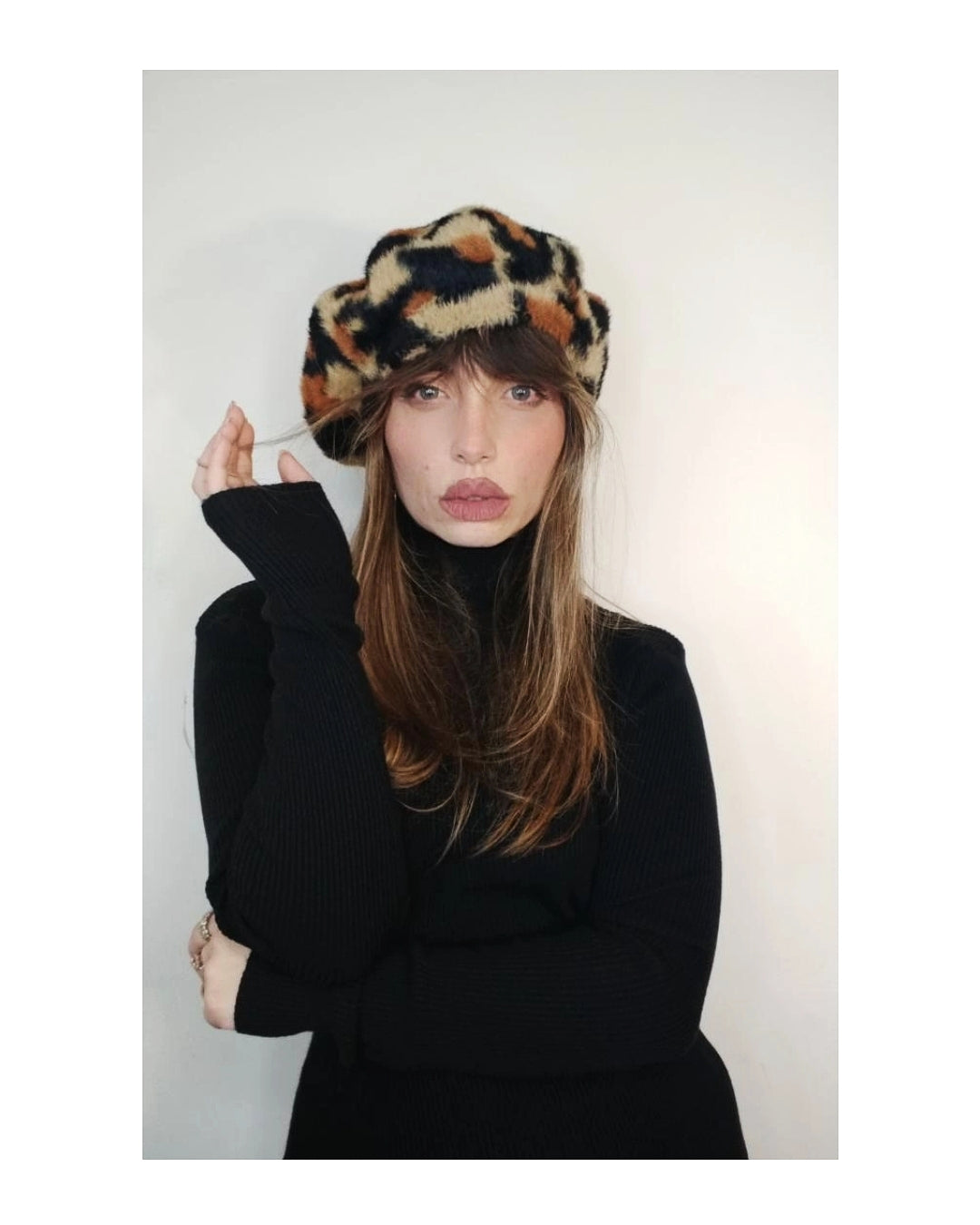 Basco misto viscosa/lana peluche animalier!