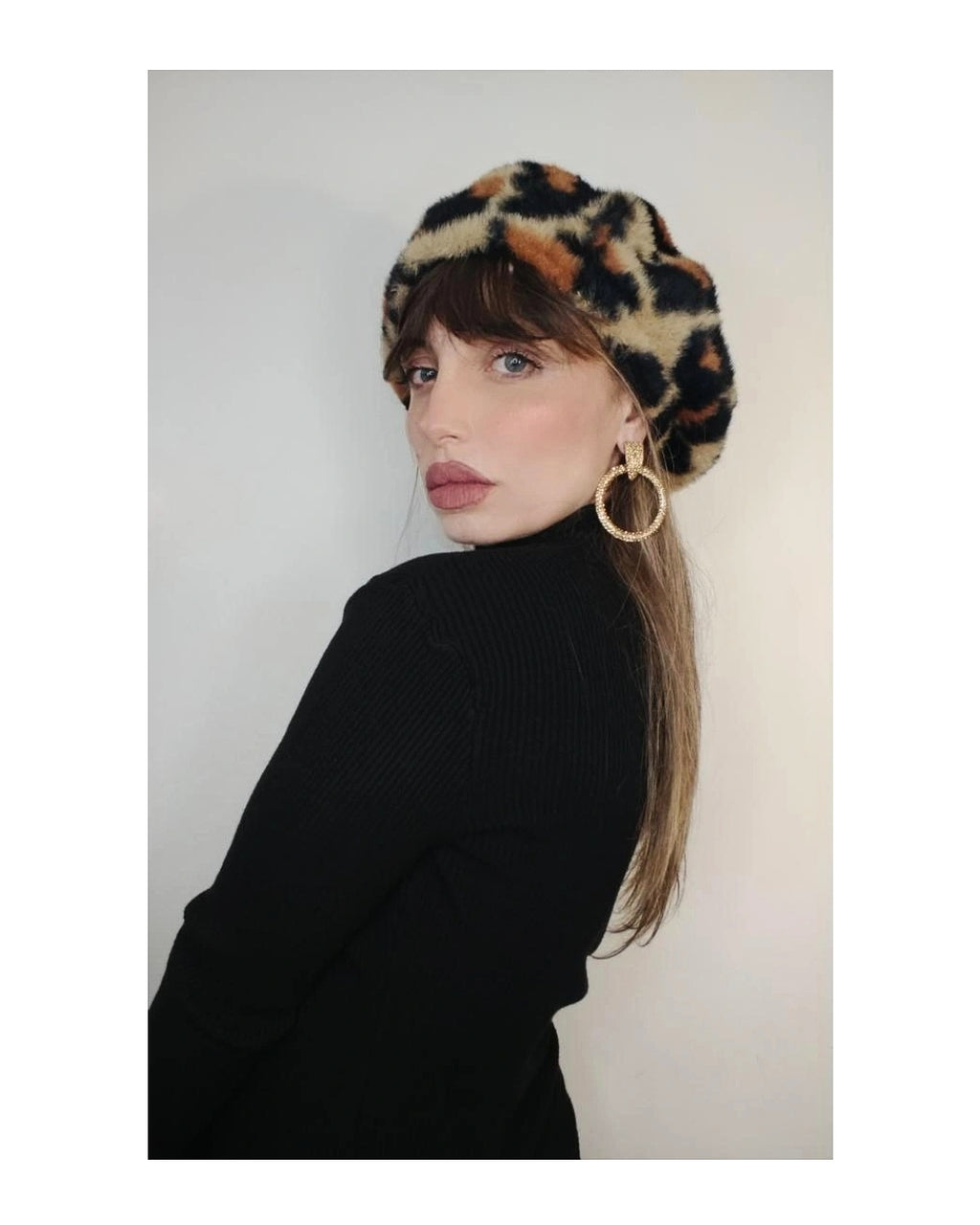 Basco misto viscosa/lana peluche animalier!