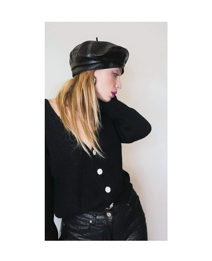 Cardigan 50% viscosa bottoni strass!