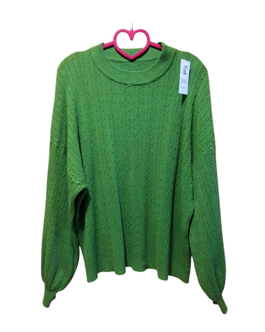 Maglione over 45% viscosa con trecce!