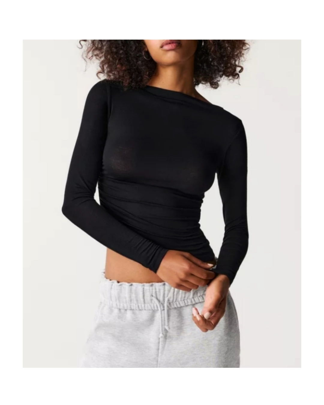 Maglia manica lunga misto cashmere!