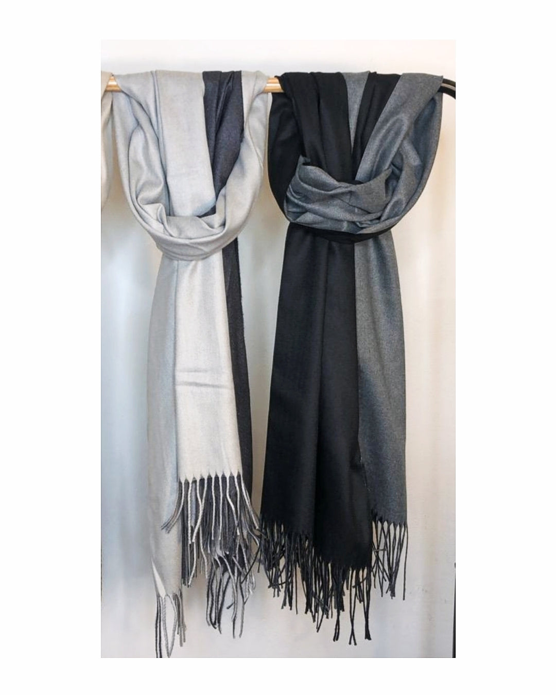 Sciarpa bicolor misto cashmere!