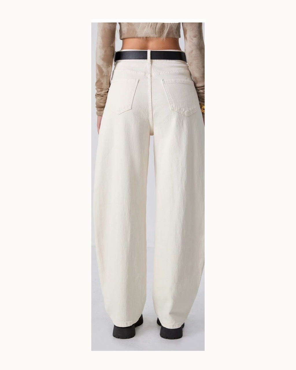 Jeans baggy bianco!