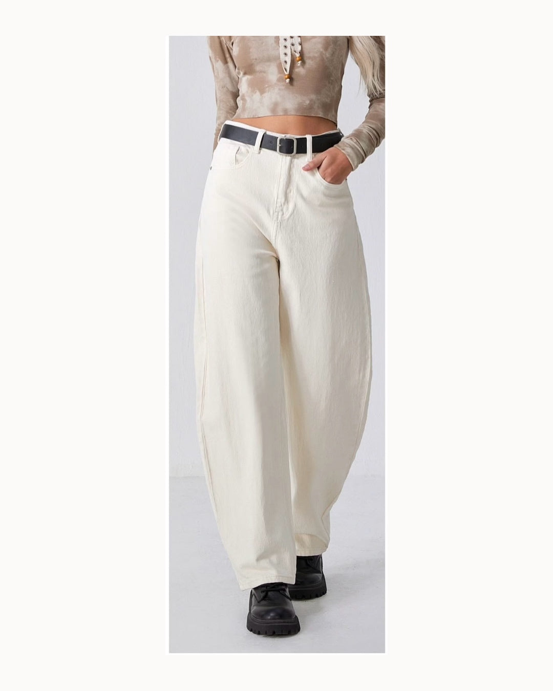 Jeans baggy bianco!