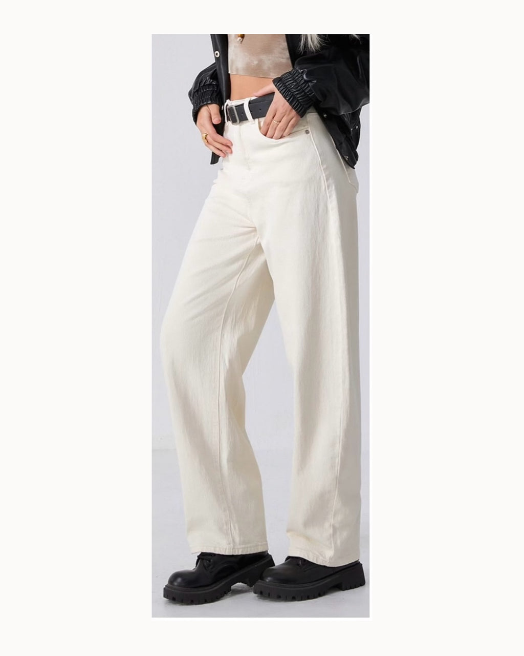 Jeans baggy bianco!