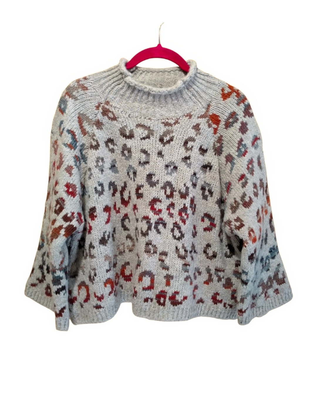 Maglione pull misto lana animalier!