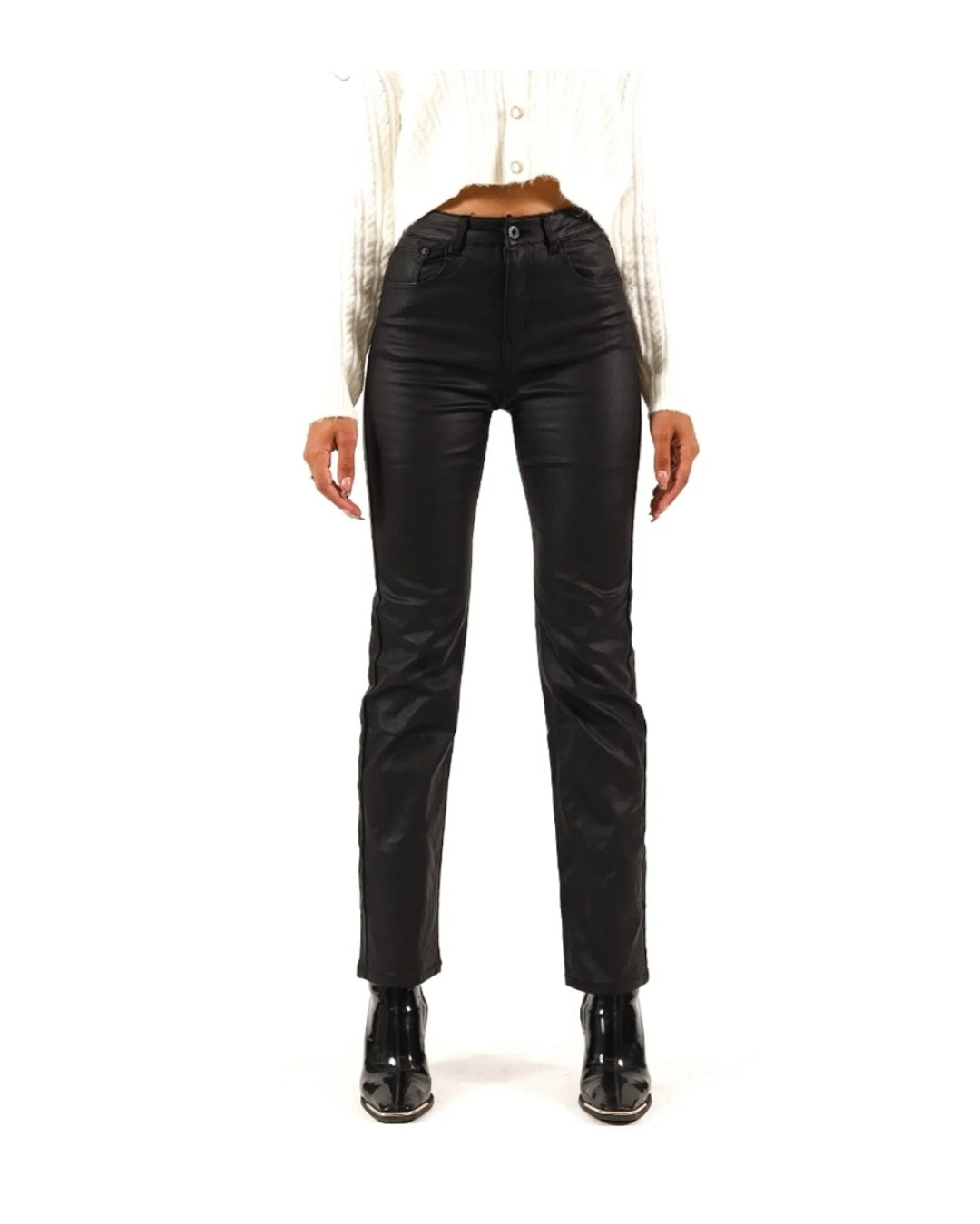 Pantalone cigarettes in ecopelle!