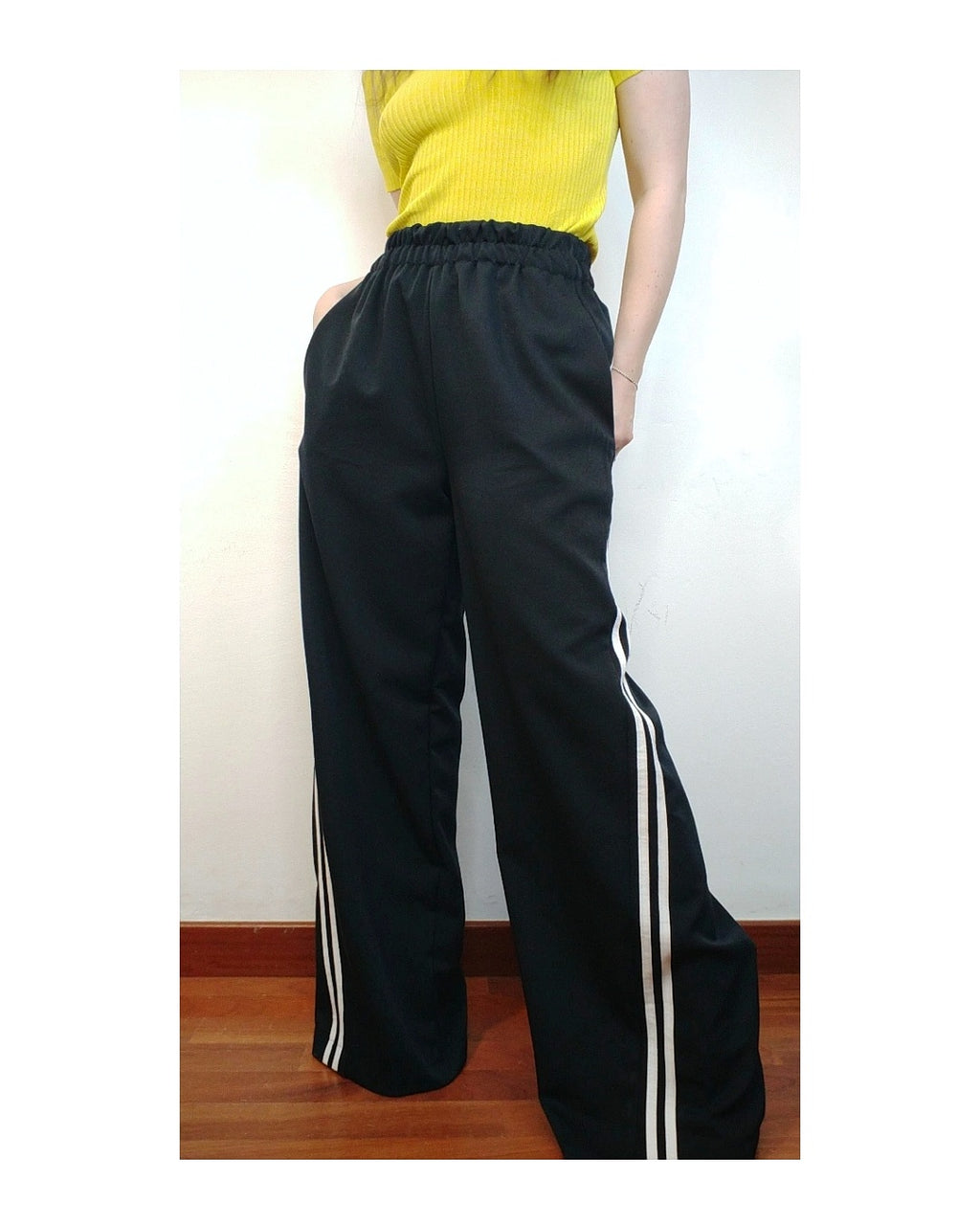 Pantapalazzo casual righe blu notte!