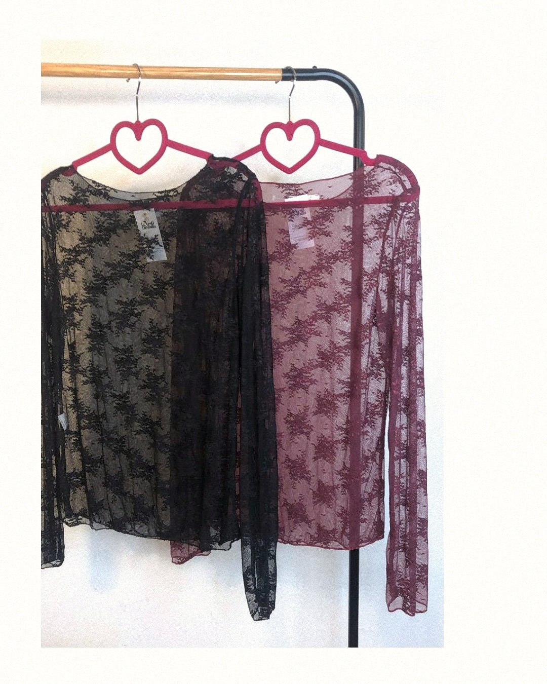 Maglia trasparente in pizzo!