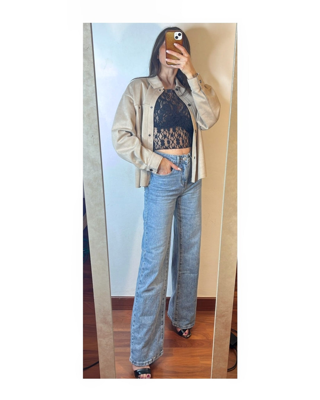 Jeans pantapalazzo semi stretch lavaggio chiaro!