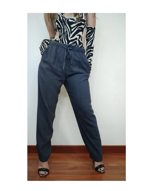 Pantalone jogger sigaretta 95% rayon!