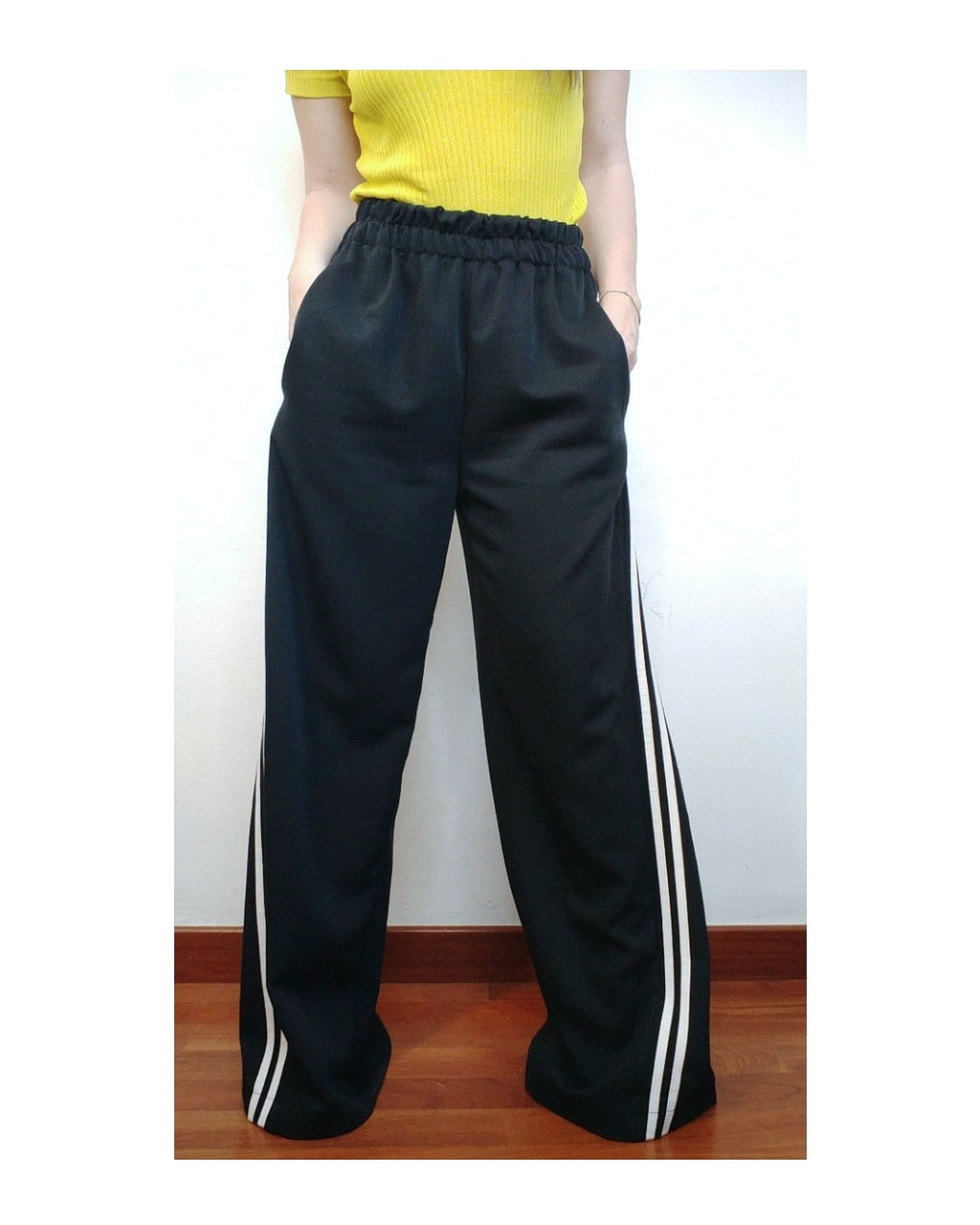 Pantapalazzo casual righe blu notte!