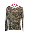 Maglia seconda pelle misto cashmere e viscosa, Animalier!