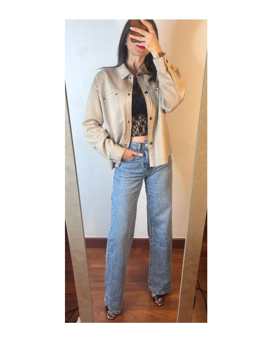 Jeans pantapalazzo semi stretch lavaggio chiaro!