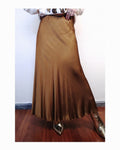 Rayon/viscose blend satin midi skirt!