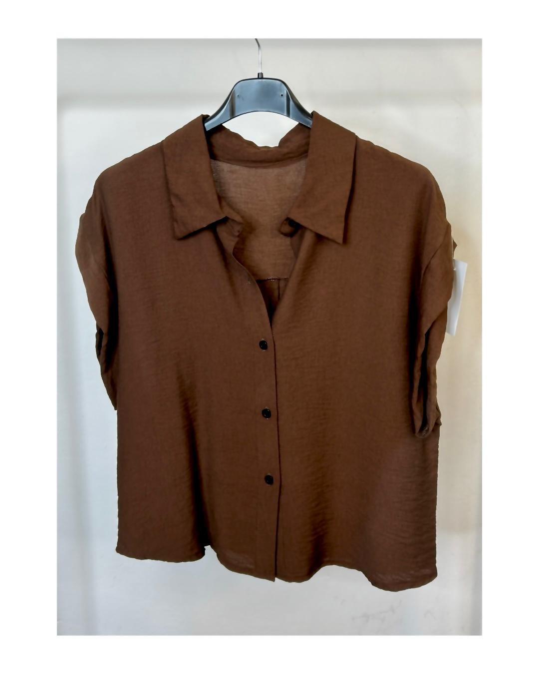 Camicia basic 100% cotone o 85% viscosa, colori della Terra!