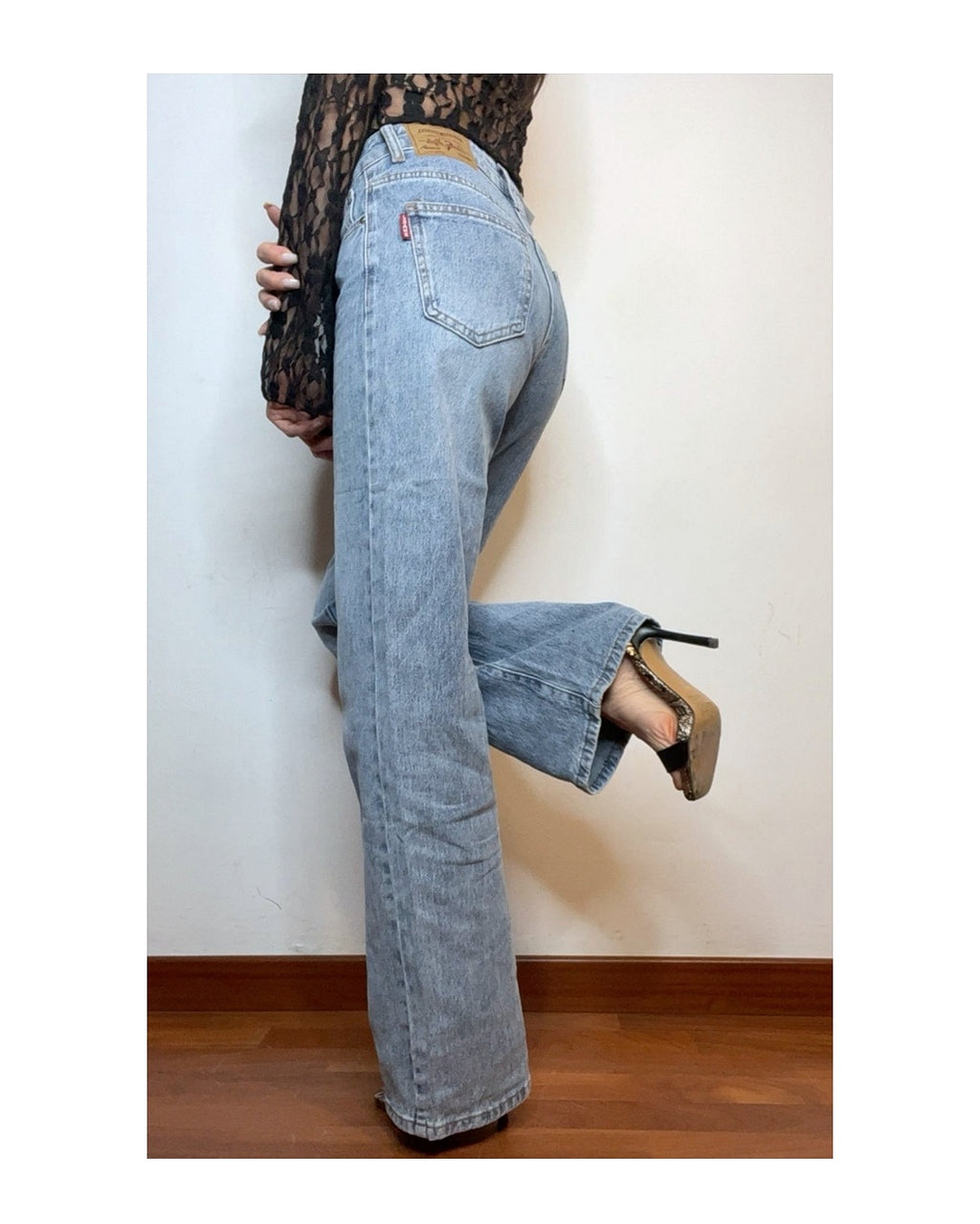 Jeans pantapalazzo semi stretch lavaggio chiaro!
