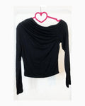 Maglia nera basic 95% viscosa: crop o regular!