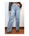 Jeans pantapalazzo semi stretch lavaggio chiaro!