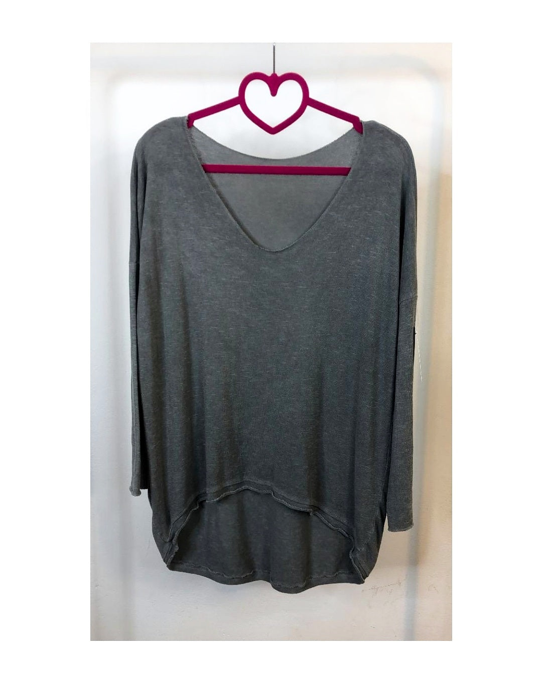 Maglioncino Over 95% cotone, GRIGIO ANTRACITE!