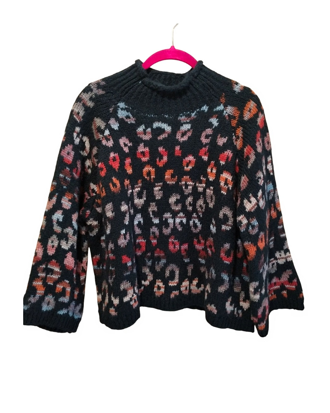 Maglione pull misto lana animalier!
