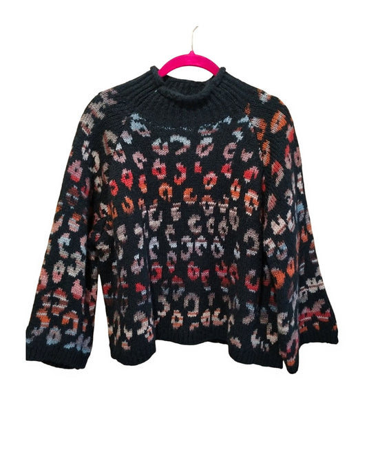 Maglione pull misto lana animalier!