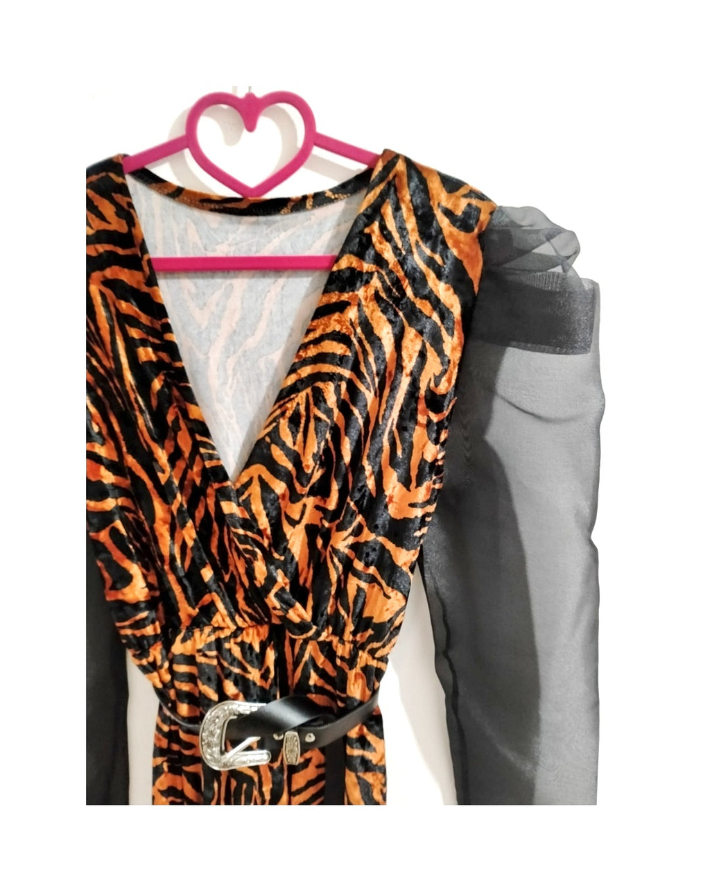 Butterfly dress with belt, ZEBRA!