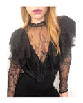 Lace sweater, BLACK: S/M!