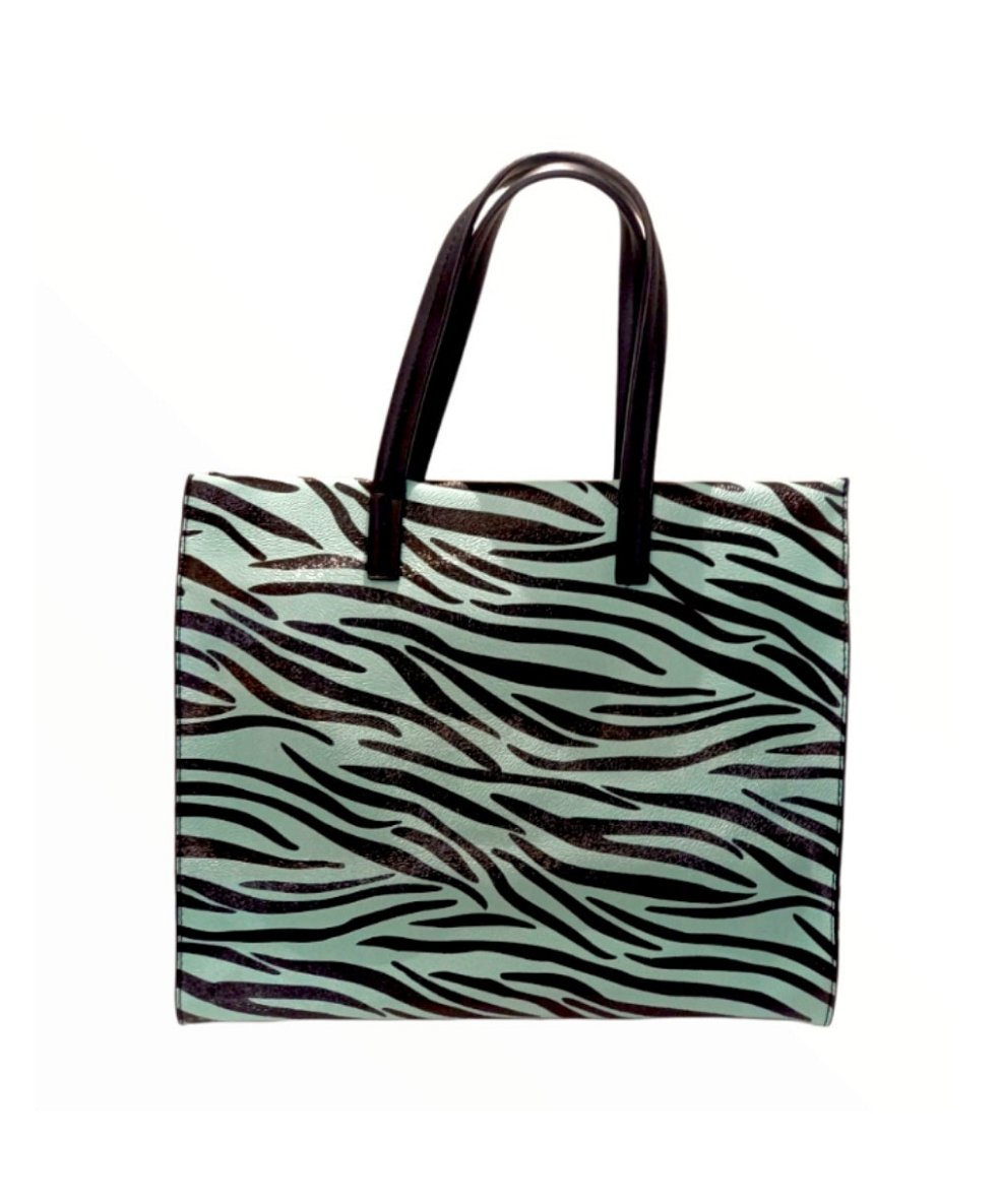 Borsa quadrata animalier, ACQUA!