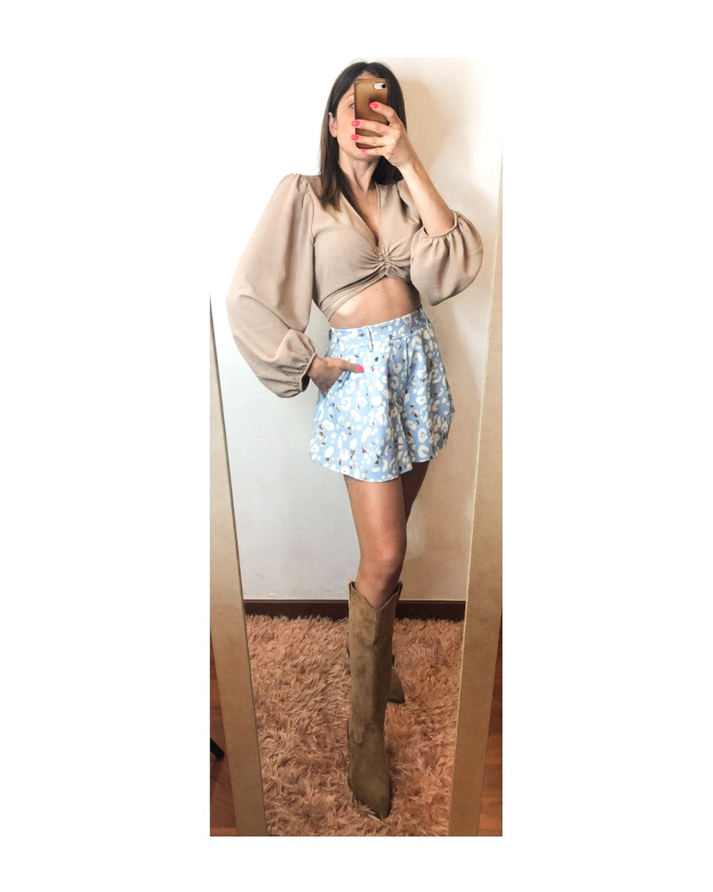 Butterfly animalier shorts: INDIGO!