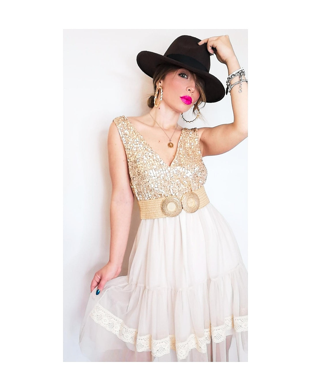 Tulle and sequin dress!