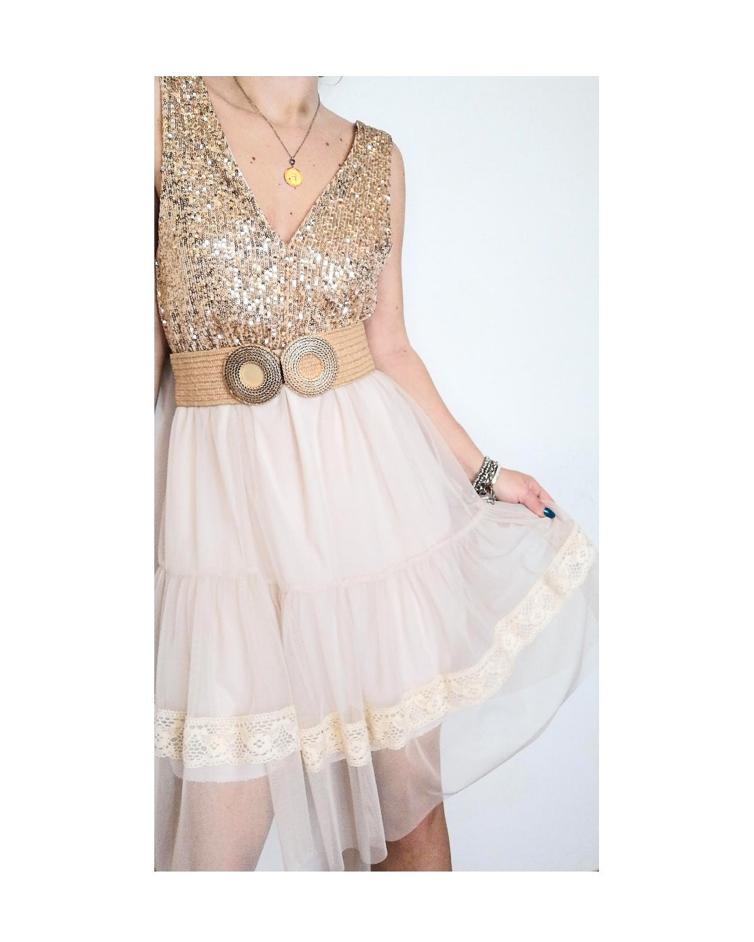 Vestito tulle e paillettes!