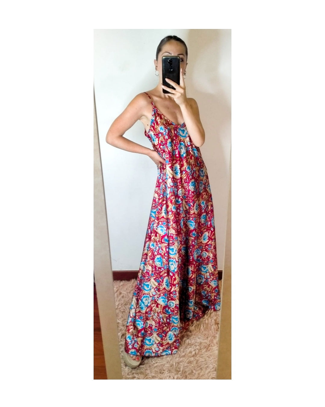 Long floral dress, AMARENA/INDIGO!