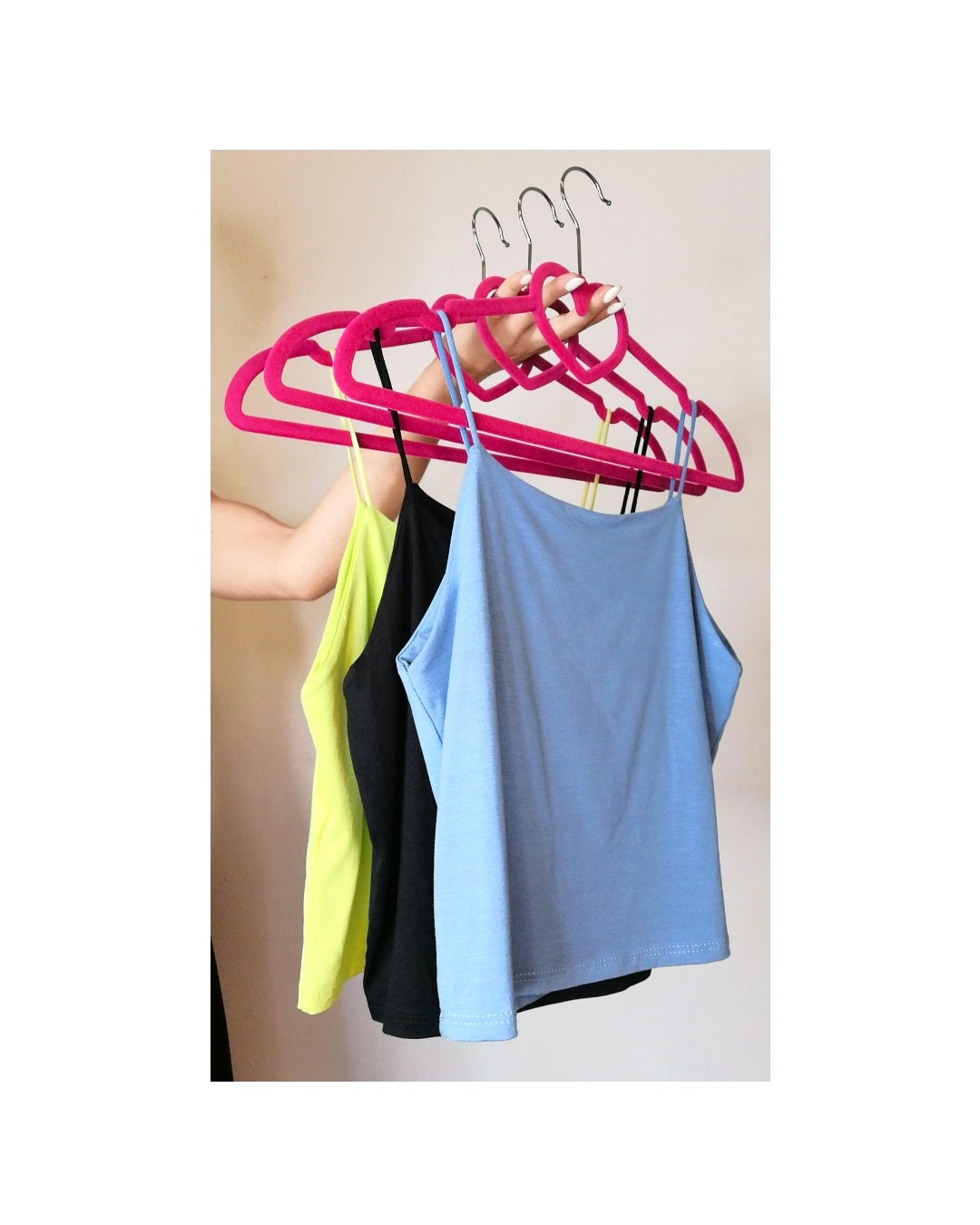Basic viscose top: LIME, BLACK, DENIM!
