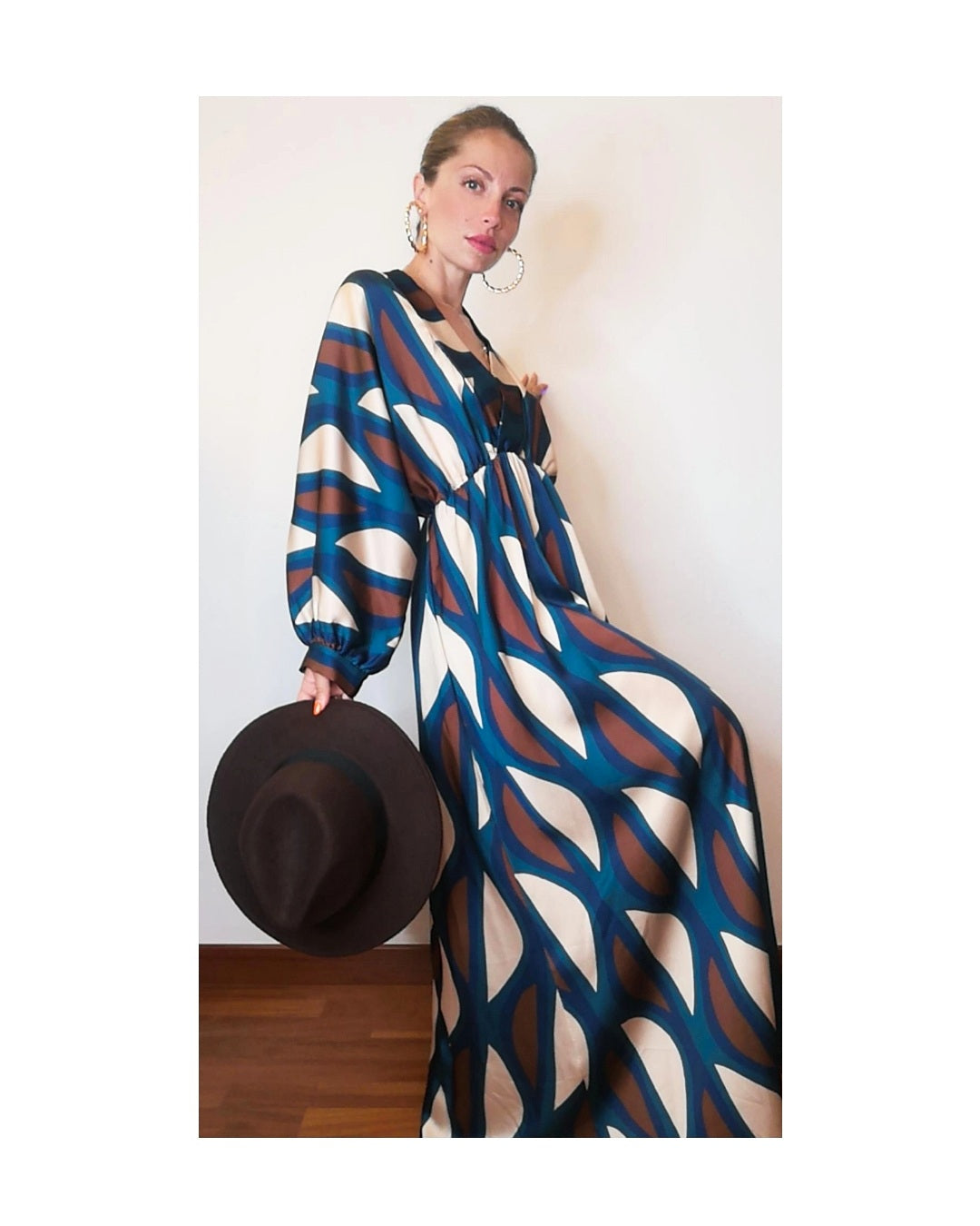 Kimono dress, BLUE/PETROLEUM!