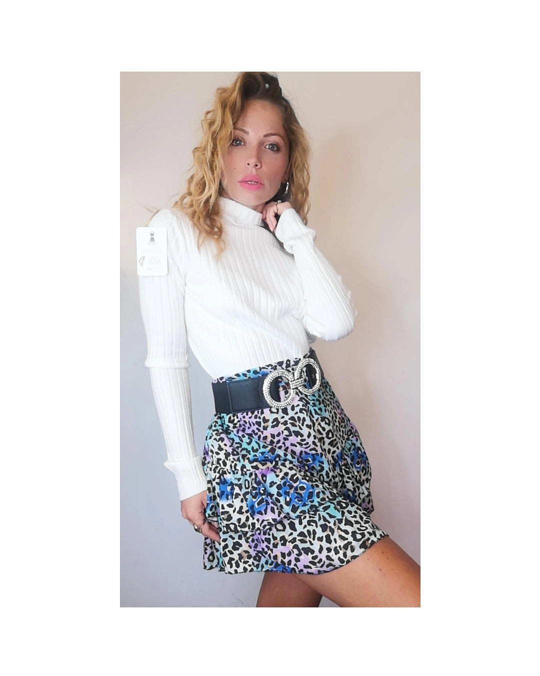 Multicolor animalier skirt!