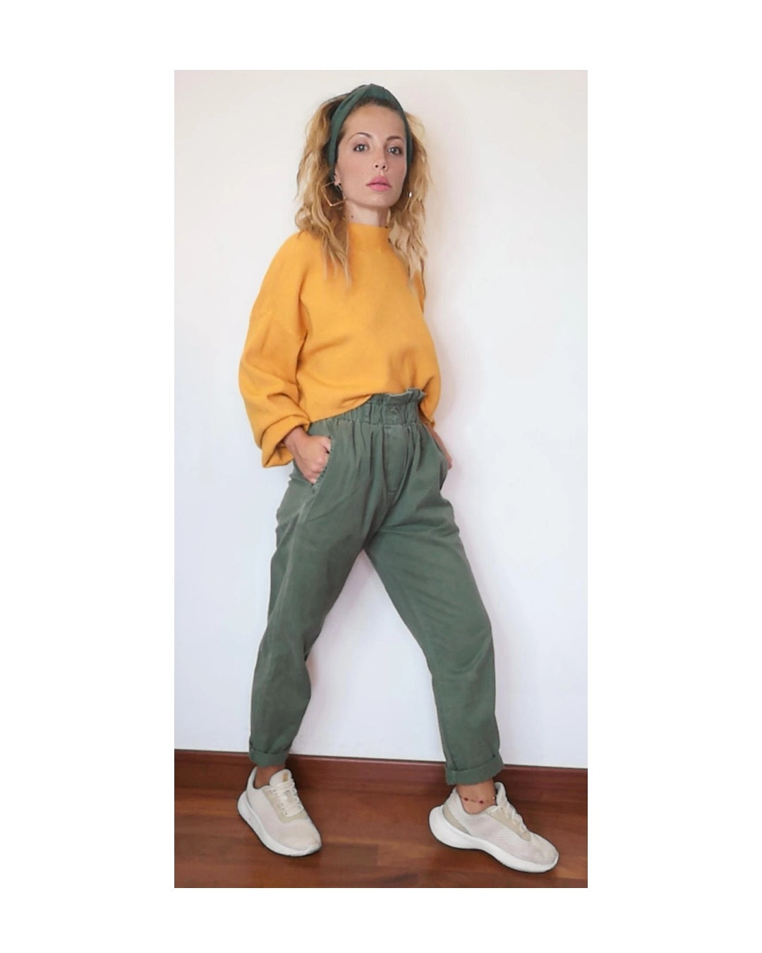 Pantalone caramella militare, XS!