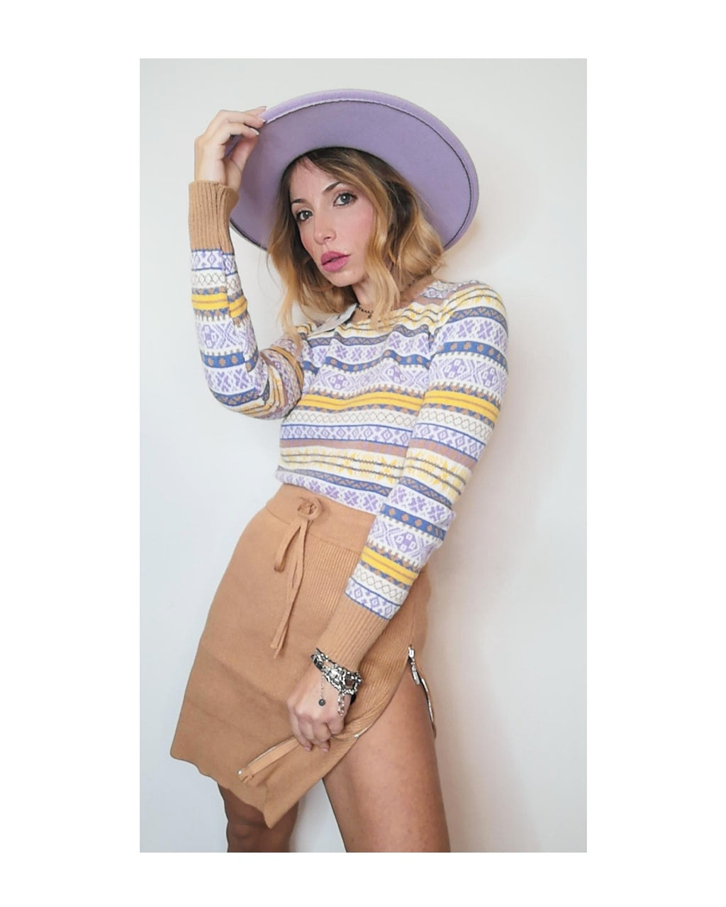 Gonna tubino in maglia con zip!