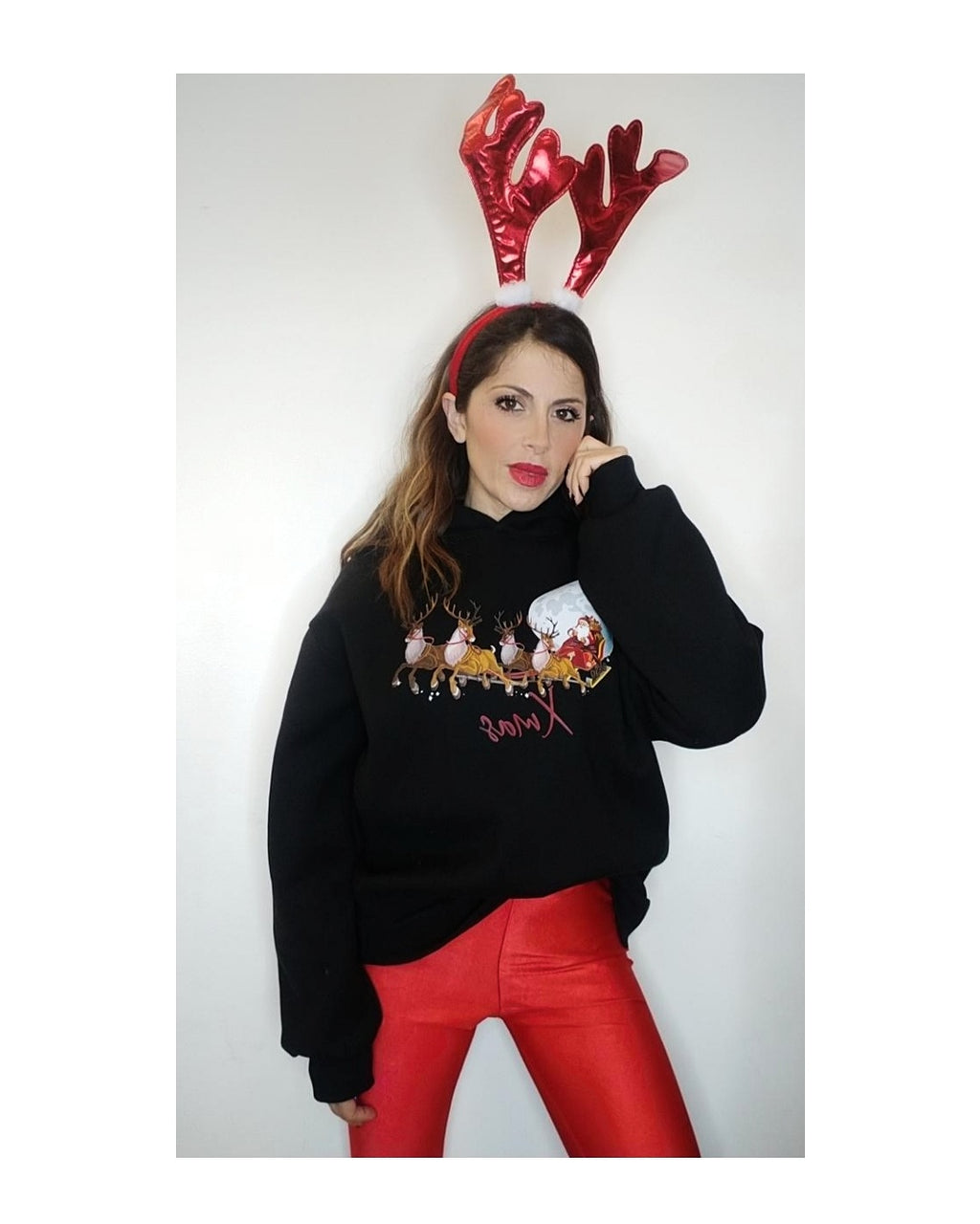 Xmas sweatshirt: RED or BLACK!