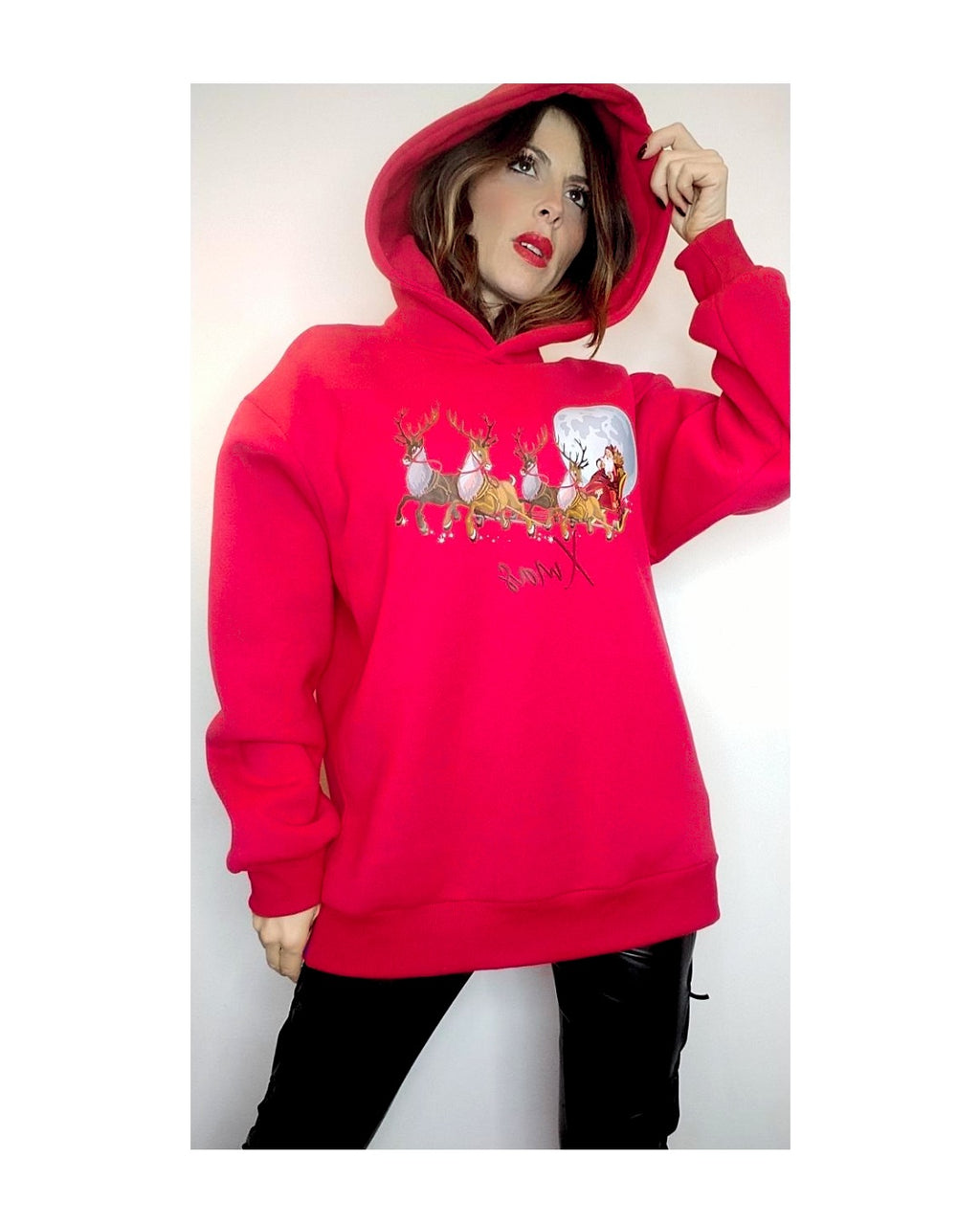 Xmas sweatshirt: RED or BLACK!