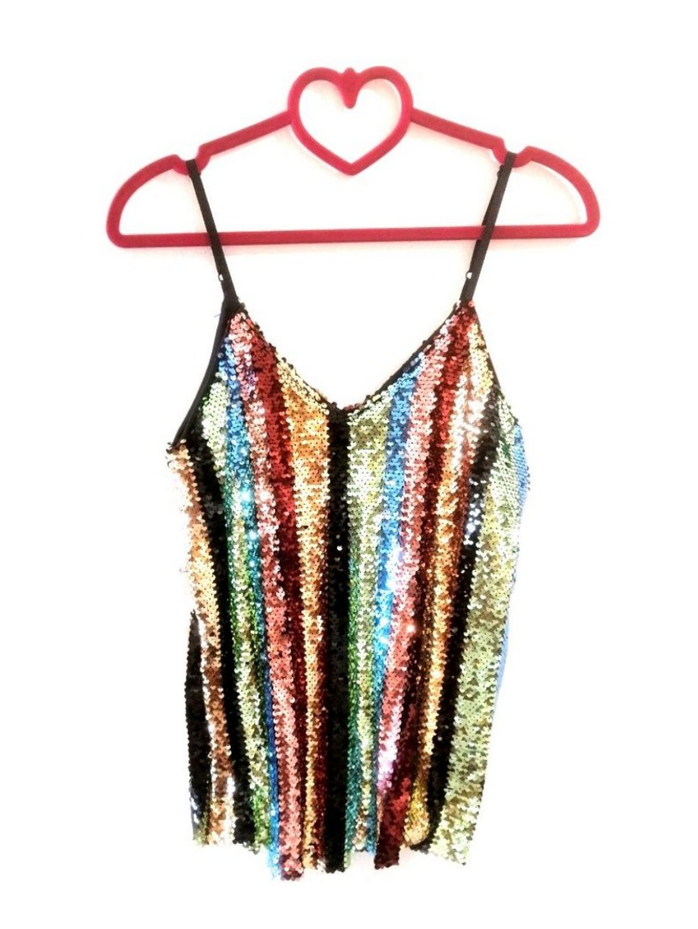 Striped sequin tank top!