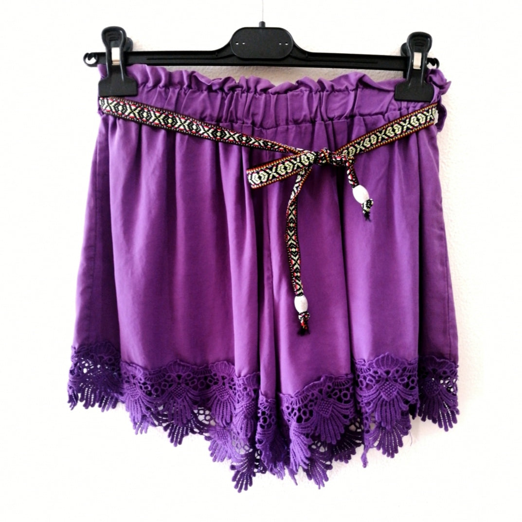 Shorts con pizzo: VIOLA!