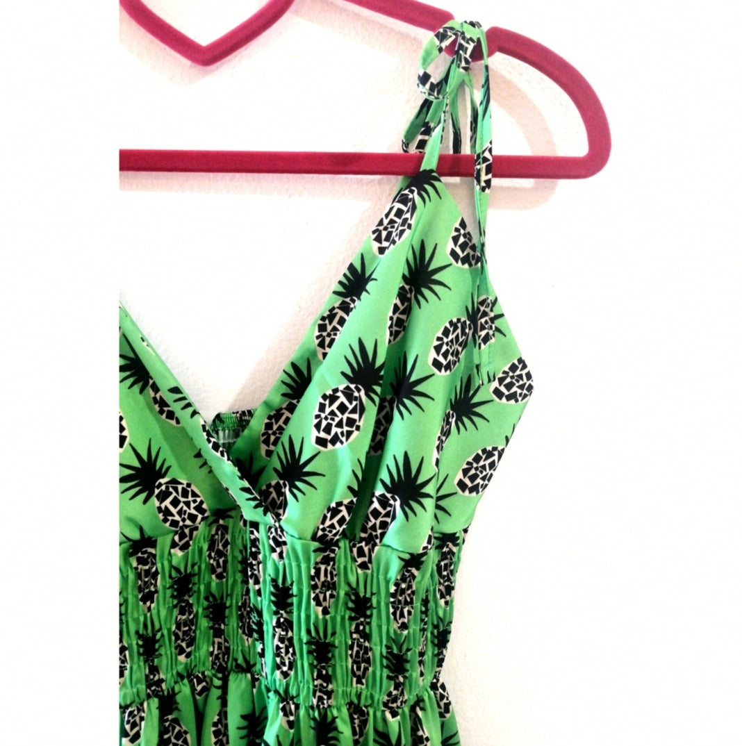 Pineapple dress, GREEN!