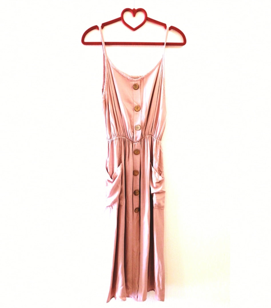 100% VISCOSE dress, PINK!