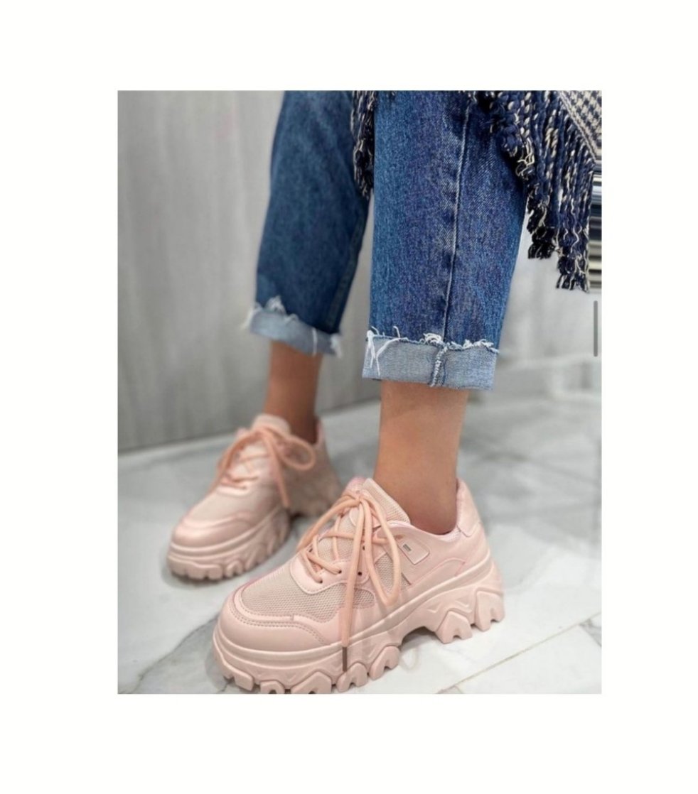 Sneakers platform total Pink!