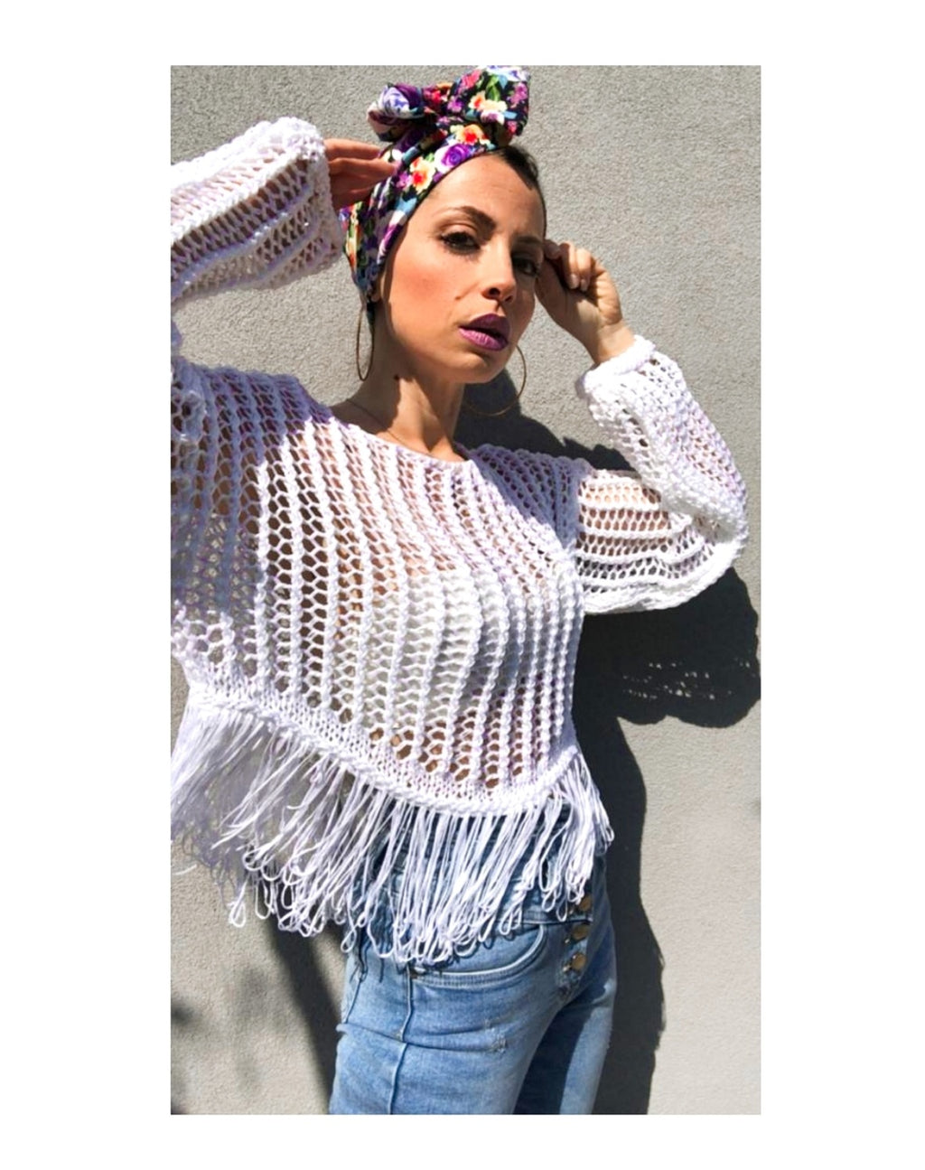 NET sweater: WHITE or ROPE!