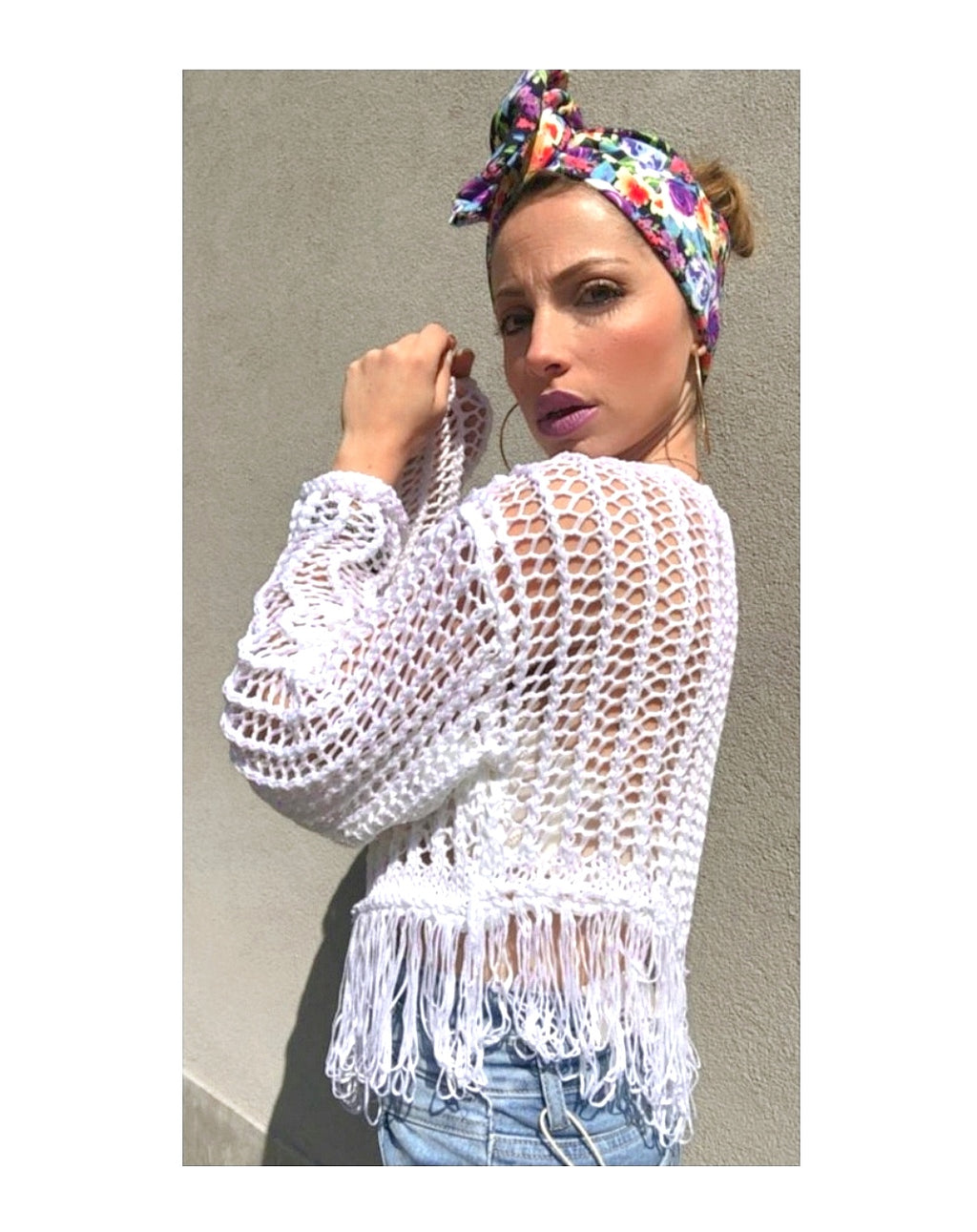 NET sweater: WHITE or ROPE!