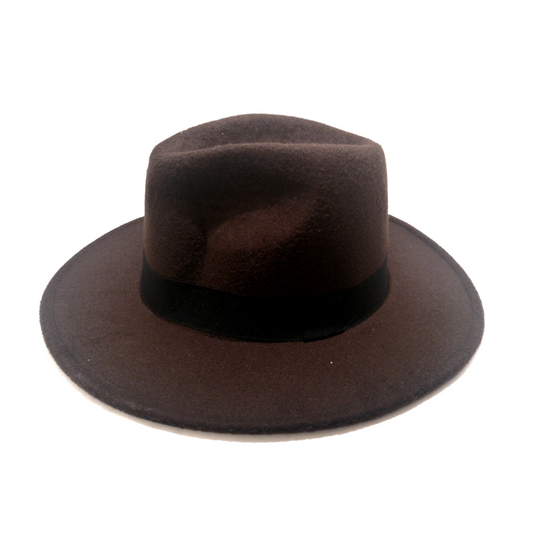 Wide brim hat: MUSTARD or DARK BROWN!